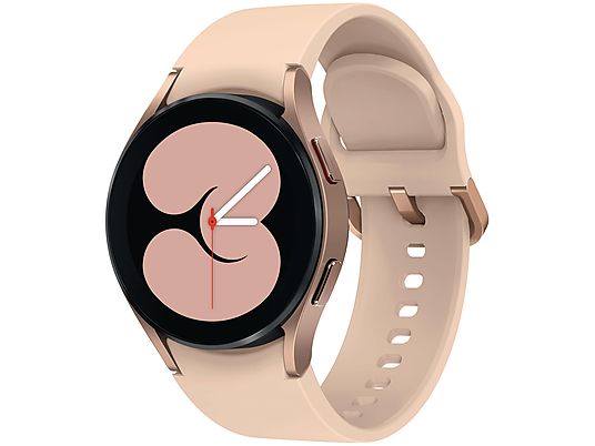 SAMSUNG GALAXY WATCH4 40MM BT PINK GOLD Smartwatch Aluminium Fluorkautschuk, S/M (130 - 190 mm), Pink Gold SAMSUNG GALAXY WATCH4 40MM BT PINK GOLD Smartwatch Aluminium Fluorkautschuk, S/M (130 - 190 mm), Pink Gold